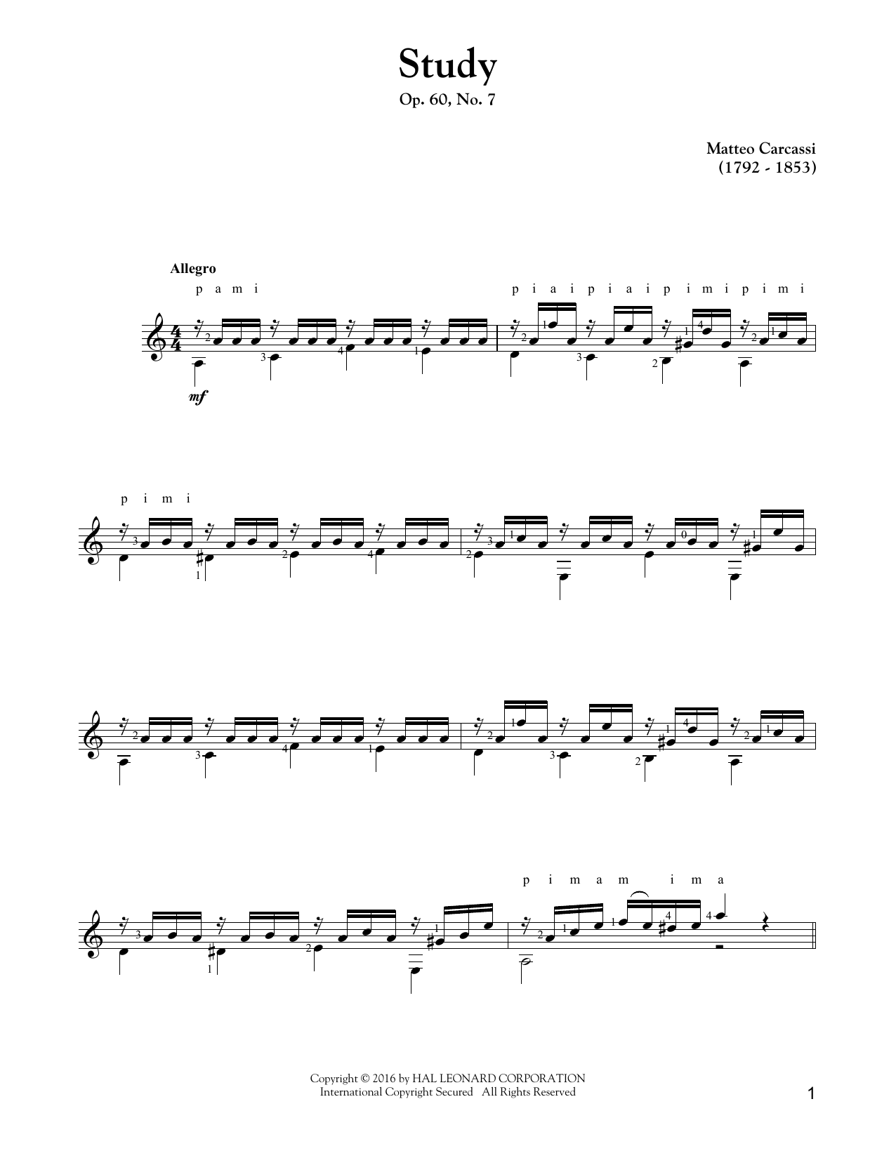 Product picture to: Study, Op. 60, No. 7