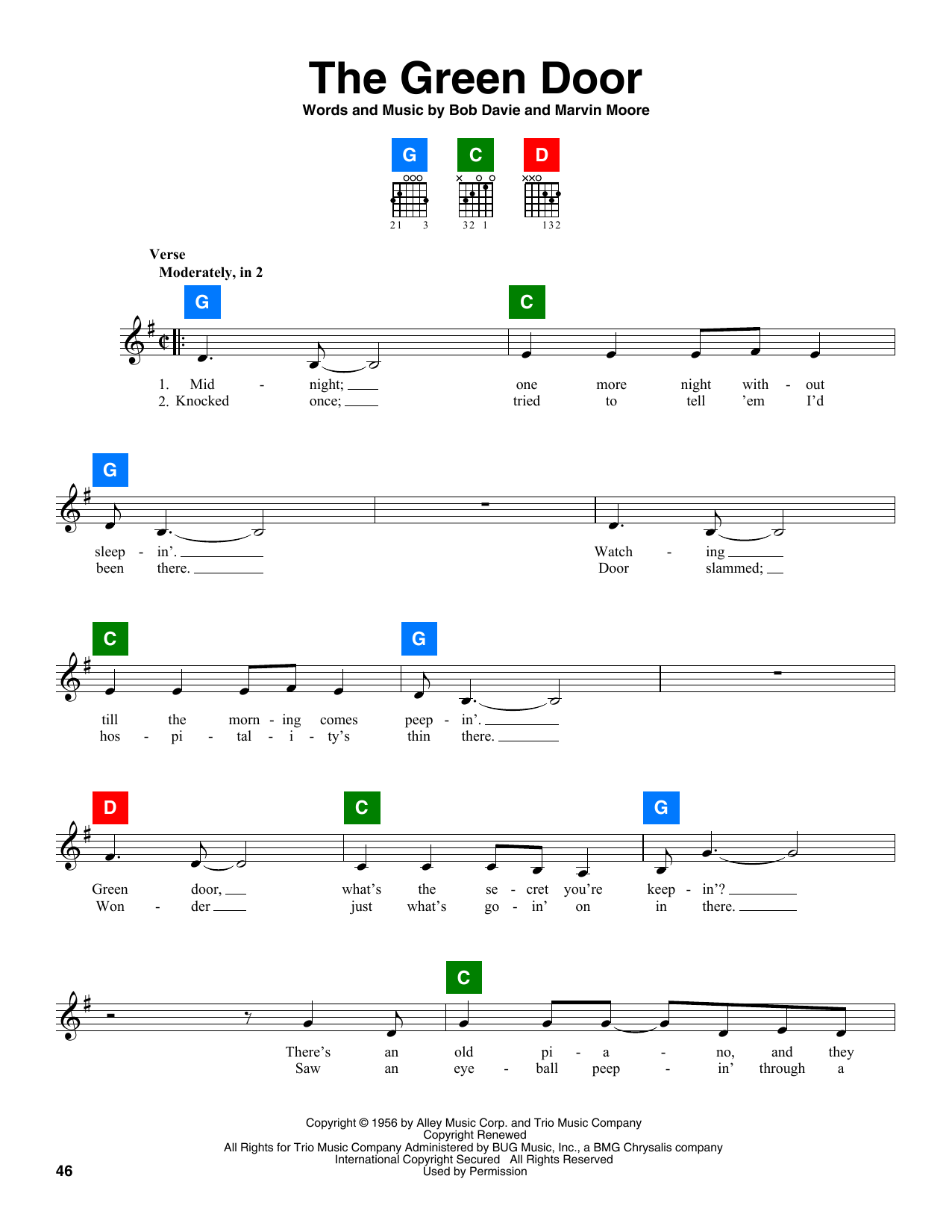 Produktgalerie: Seite 1 von 1 The Green Door, Jim Lowe