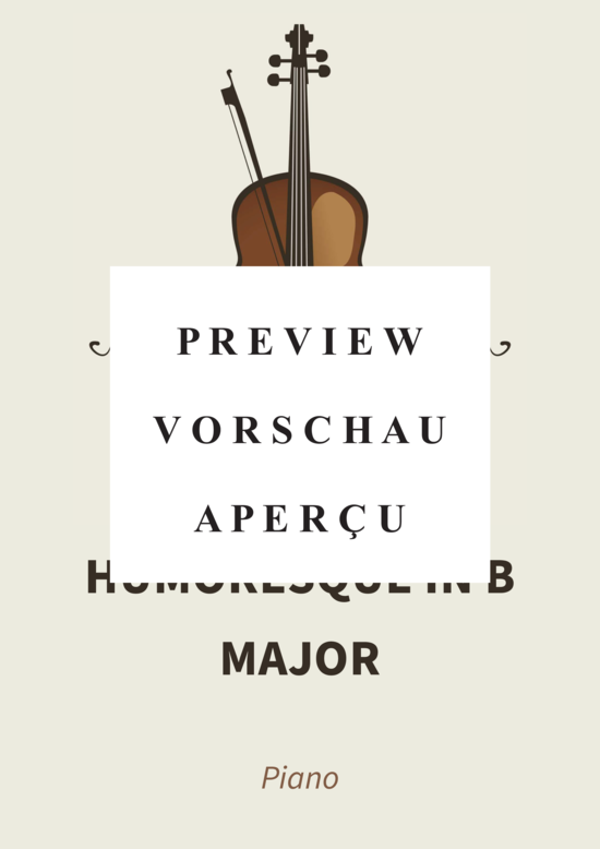 Produktgalerie: Seite 2 von 7 Humoresque in B major - Op. 101 No. 6, Poco allegretto , , Klavier Solo