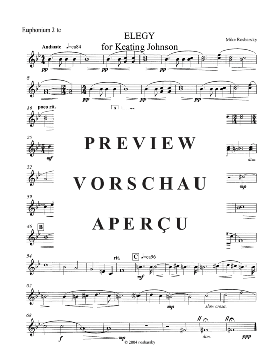 Product gallery: Page 16 of 20 Elegy , , (Tuba Quintet EEETT)