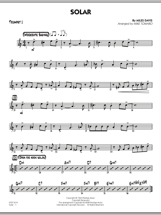 Produktgalerie: Seite 1 von 1 Solar - Trumpet 1, Mike Tomaro