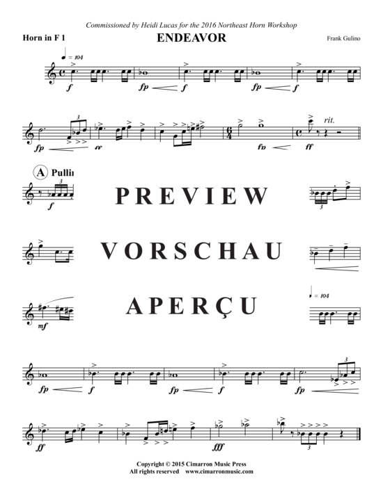 Product gallery: Page 11 of 18 Endeavor , , (Horn Octet)