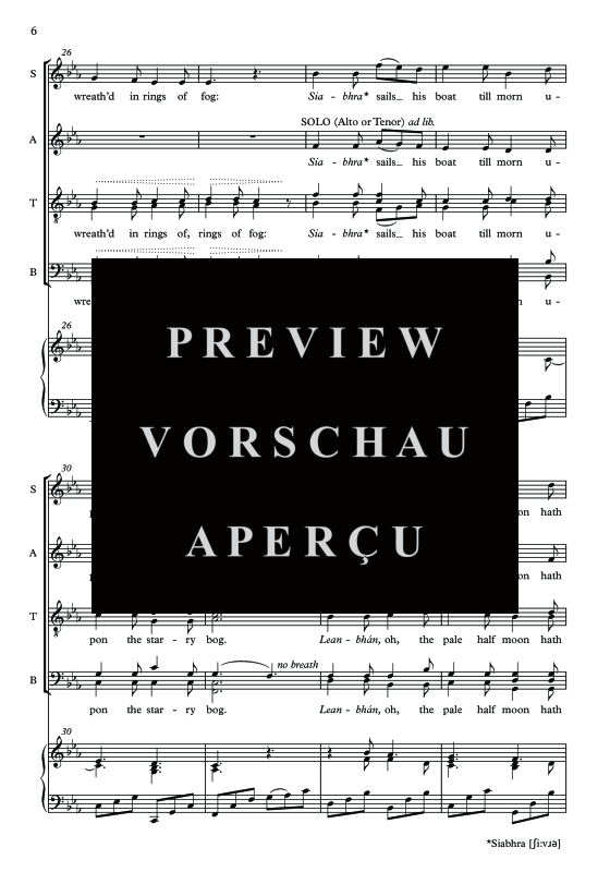 Produktgalerie: Seite 7 von 11 The Gartan Mother's Lullaby, , Gemischter Chor und Klavier/Harfe