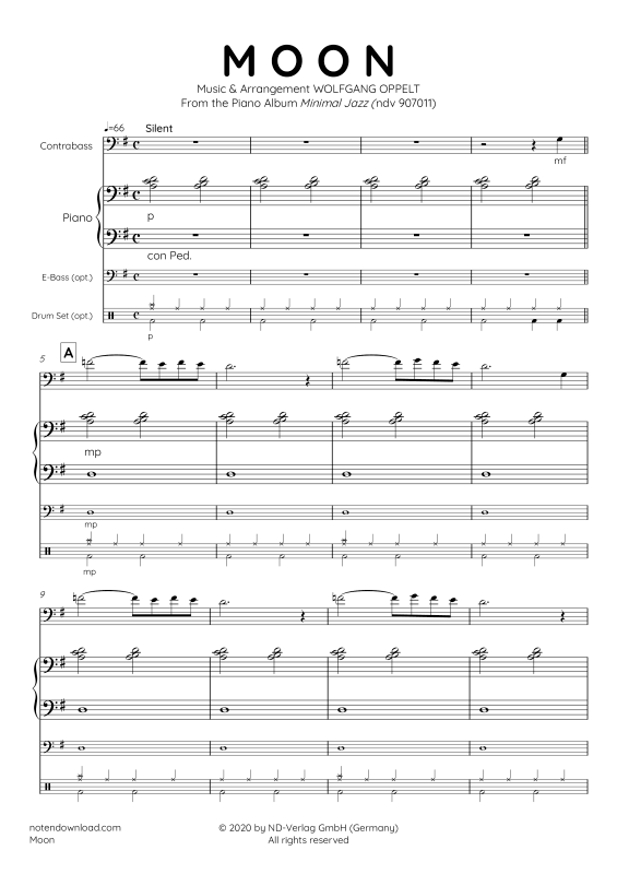 Produktgalerie: Seite 1 von 11 Moon, , Kontrabass und Klavier - E-Bass und Drum Set optional