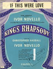 cover: If This Were Love (from 'King's Rhapsody'), Ivor Novello, Gesang, Klavier