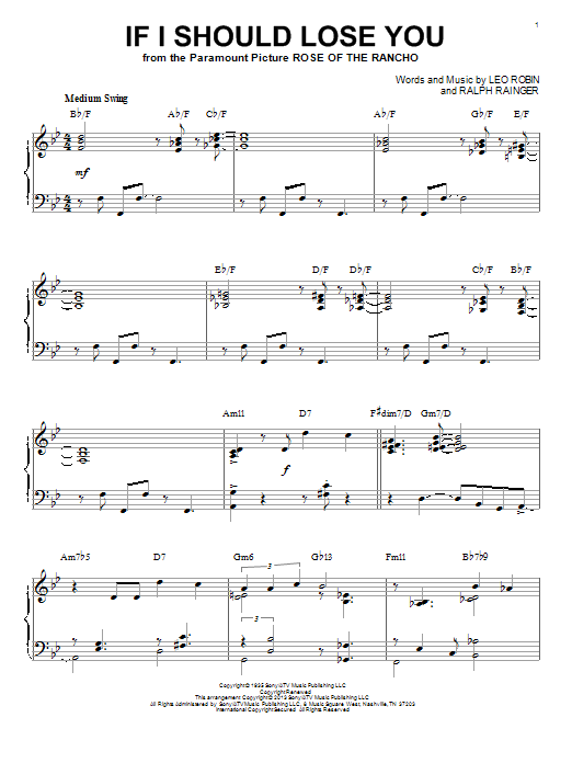 Produktbild zu: If I Should Lose You (arr. Brent Edstrom)