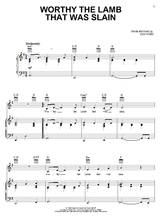 Produktbild zu: Worthy The Lamb That Was Slain