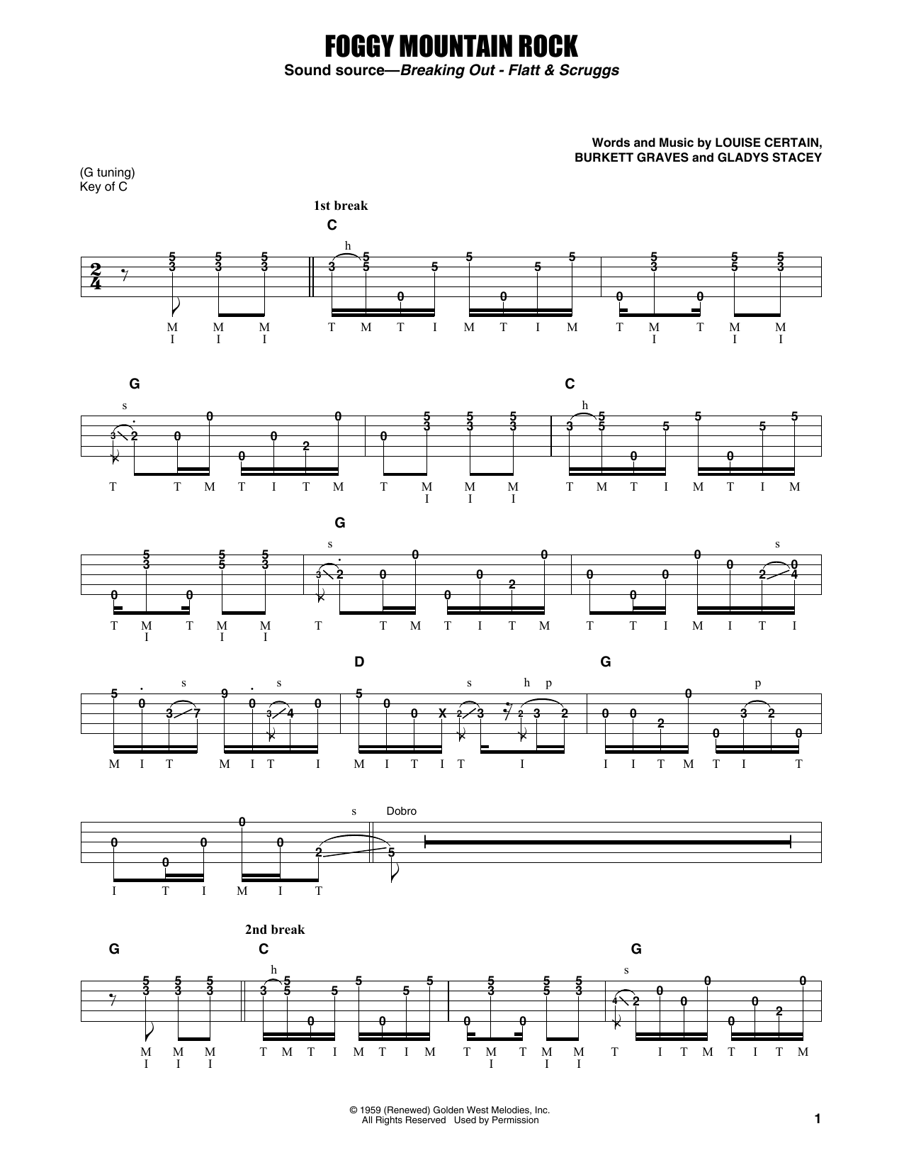 Produktgalerie: Seite 1 von 1 Foggy Mountain Rock, Flatt & Scruggs, Banjo
