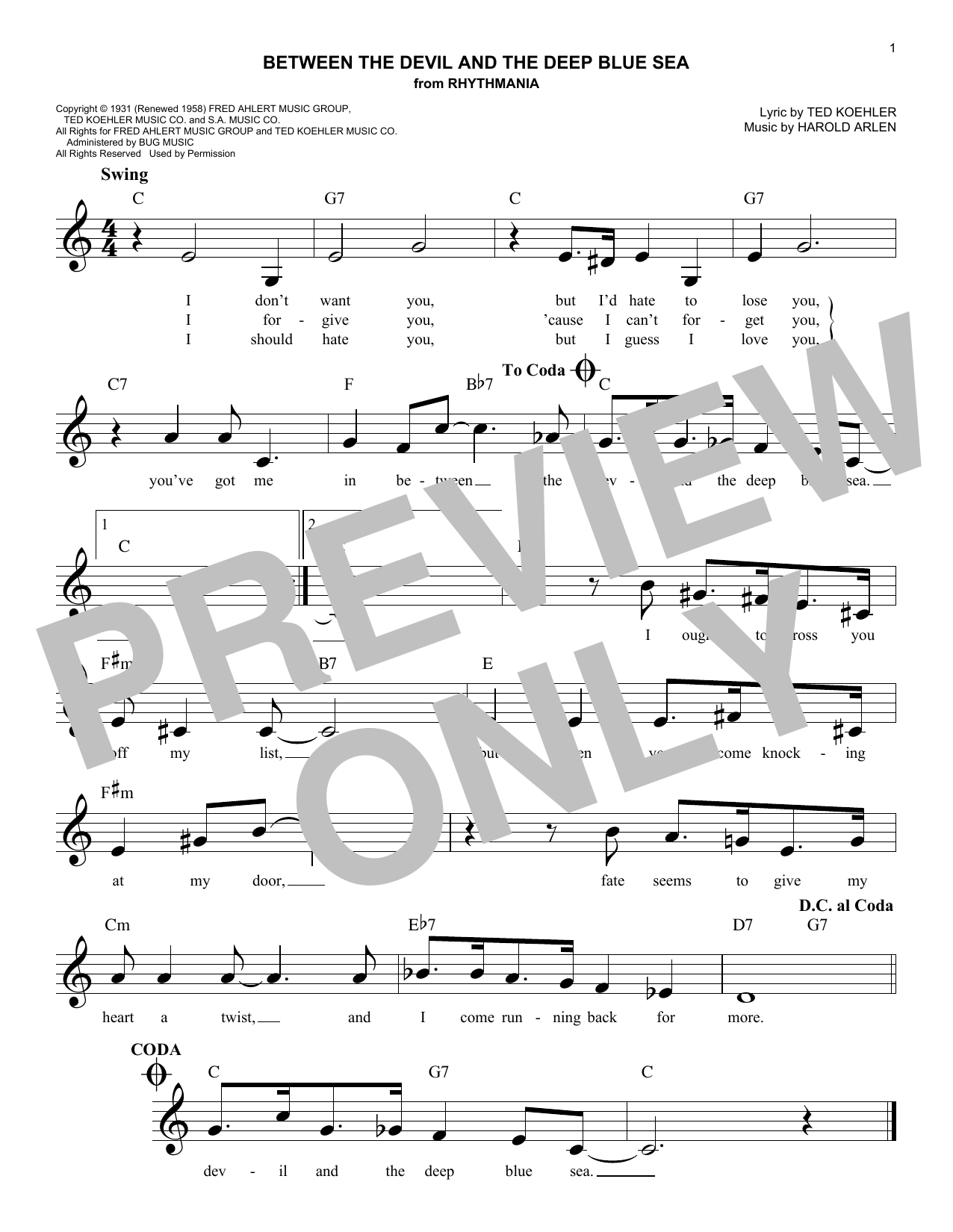 Product gallery: Page 1 of 1 Between The Devil And The Deep Blue Sea, André Previn