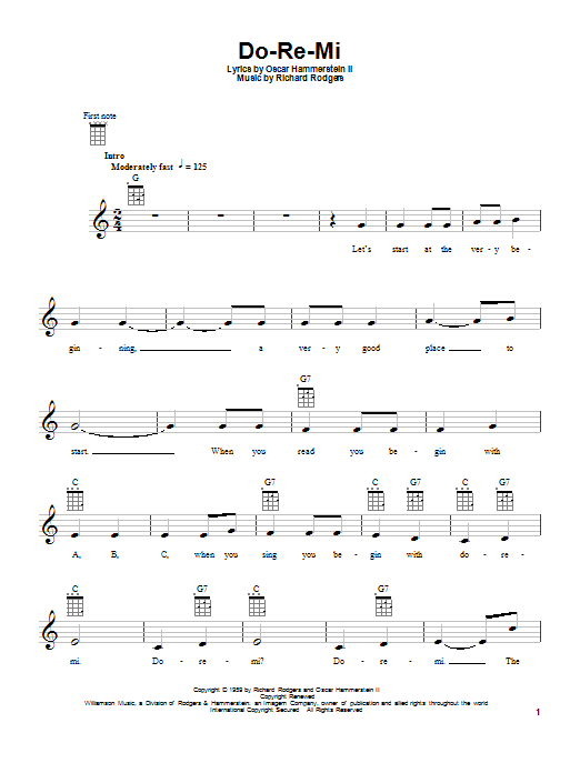 Product gallery: Page 1 of 1 Do-Re-Mi (from The Sound of Music), Rodgers & Hammerstein