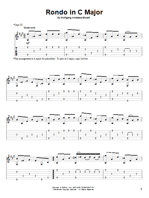 Produktbild zu: Rondo In C Major