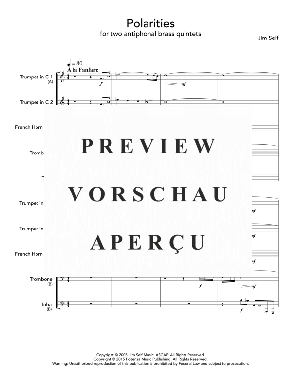 Produktgalerie: Seite 5 von 11 Polarities, , (Blechbläser Quintett 2-fach besetzt)