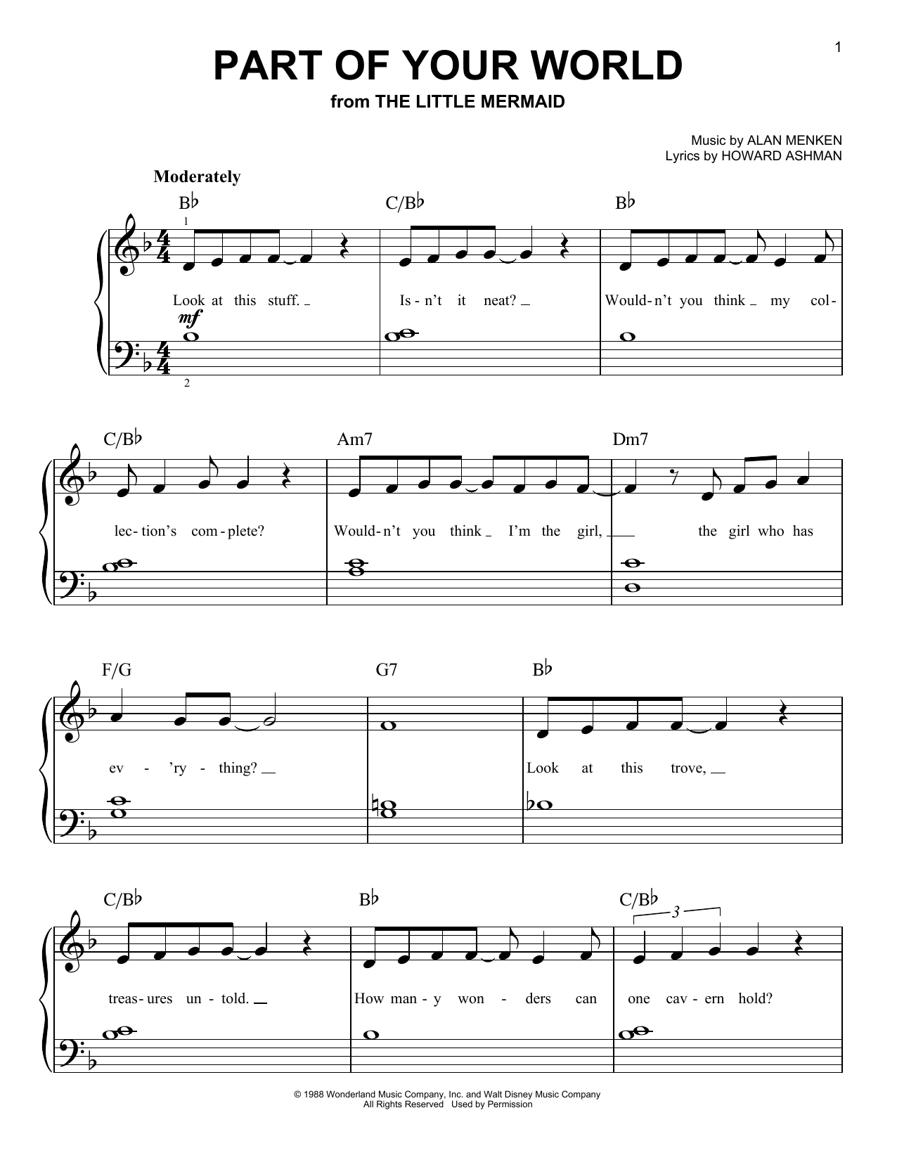 Produktbild zu: Part Of Your World (from The Little Mermaid)