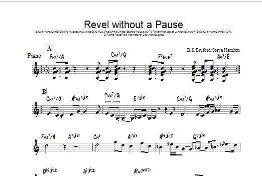 Product gallery: Page 1 of 1 Revel Without A Pause, Bill Bruford