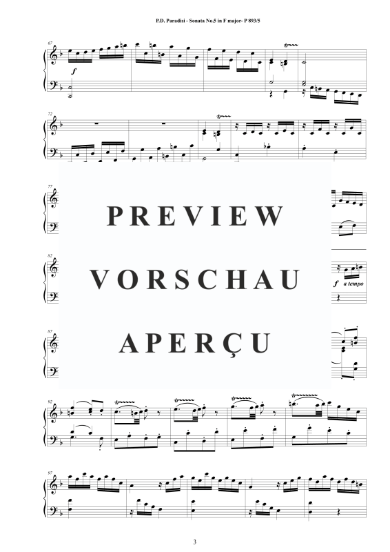 Produktgalerie: Seite 4 von 9 Sonate Nr. 5 in F-Moll, , Klavier Solo