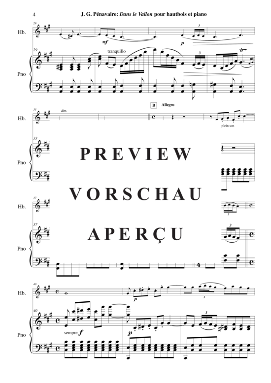 Product gallery: Page 5 of 19 Dans Le Vallon , , (Oboe + Keyboard)