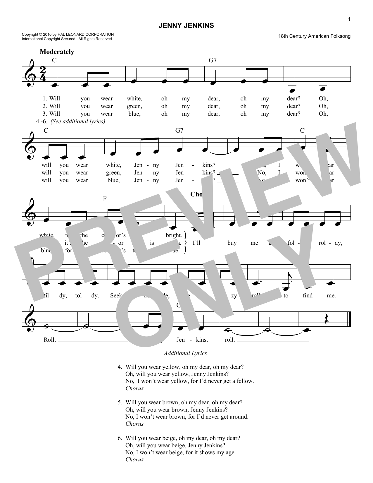 Produktgalerie: Seite 1 von 1 Jenny Jenkins, Folk Song