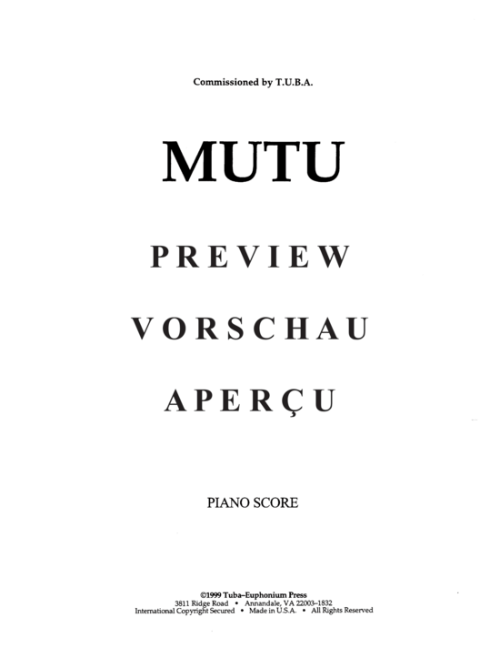 Product gallery: Page 3 of 21 Mutu , , (tuba + piano)