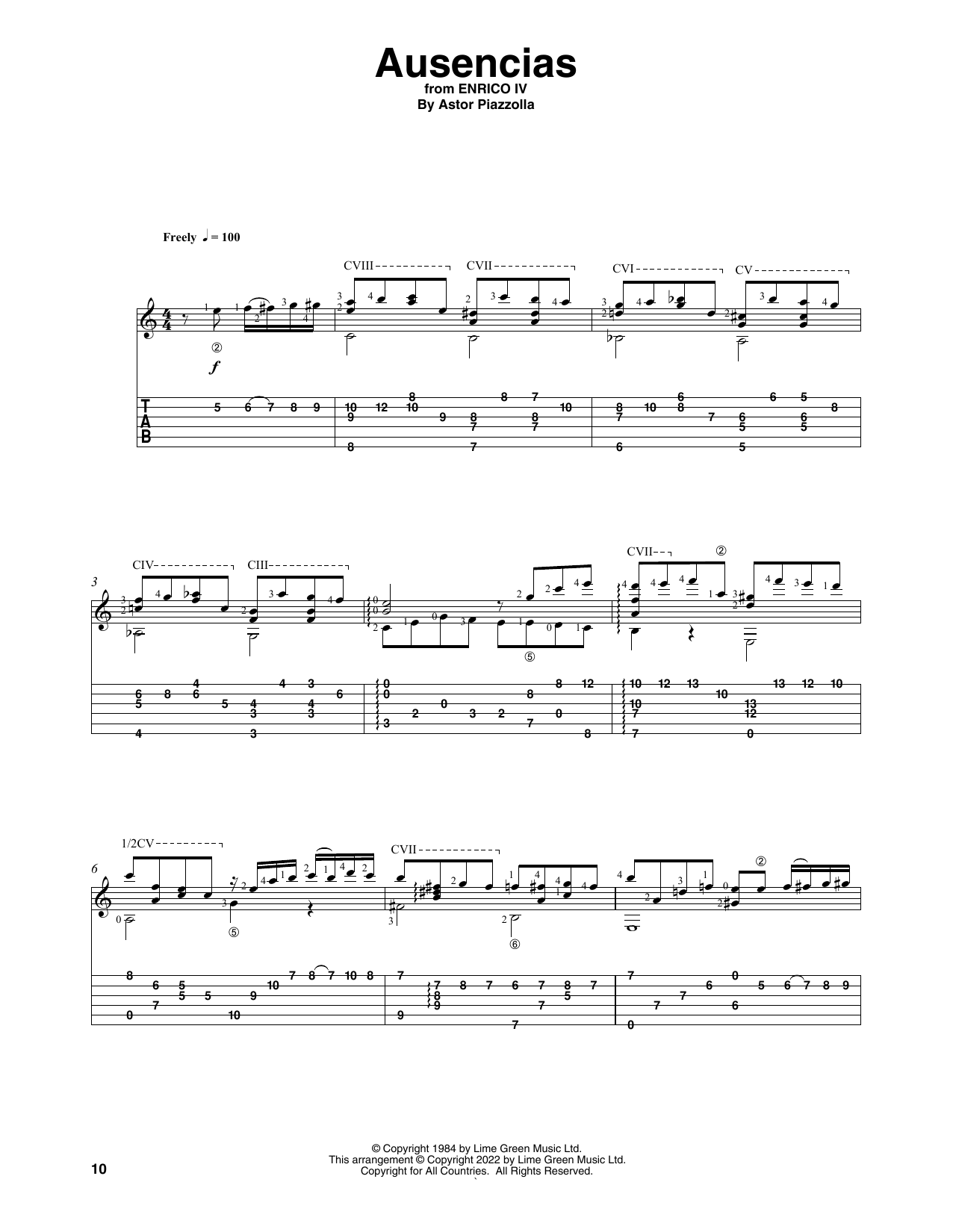 Produktbild zu: Ausencias (arr. Celil Refik Kaya)