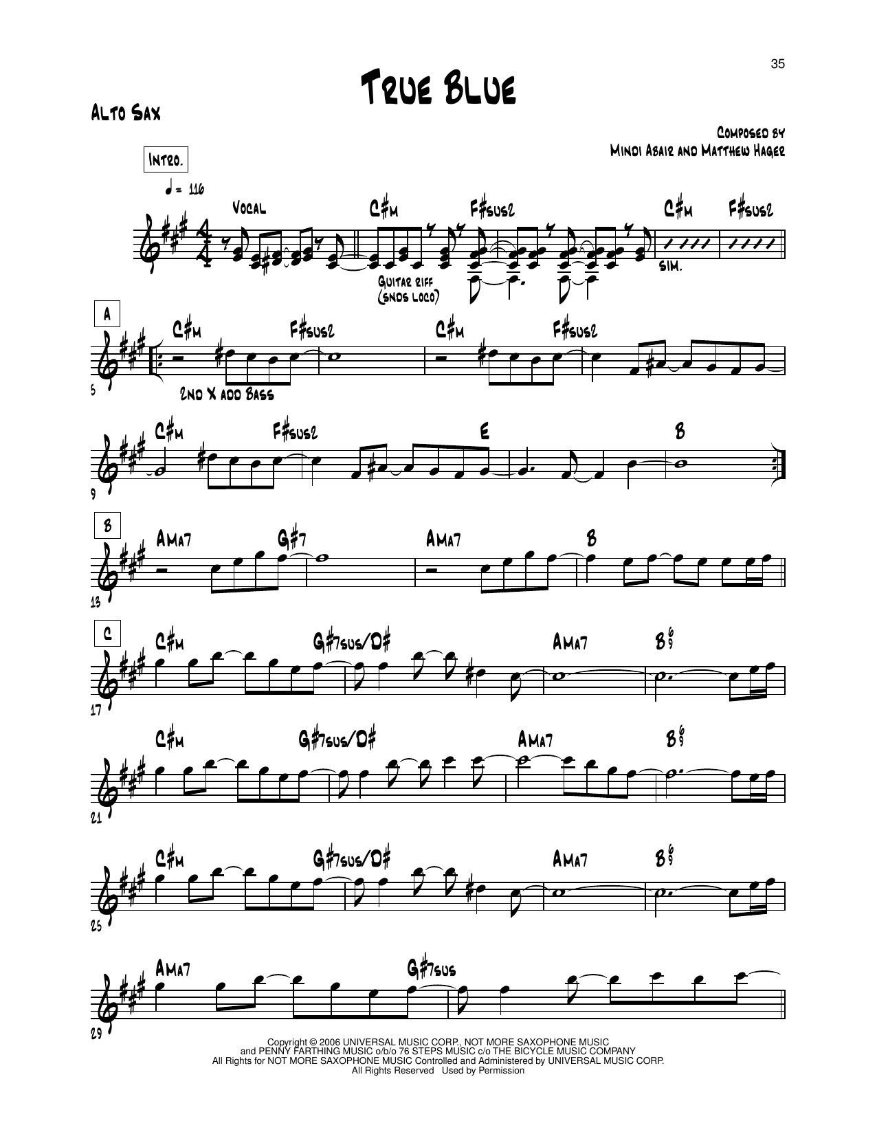 Product gallery: Page 1 of 1 True Blue, Mindi Abair