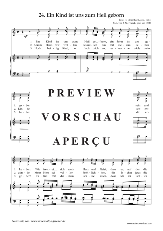 Product gallery: Page 2 of 3 Ein Kind ist uns zum Heil geborn , , Piano and Voice
