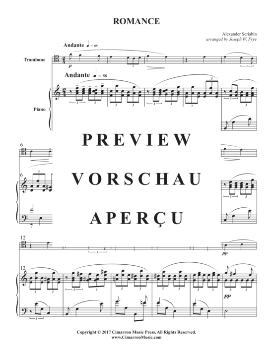 Product gallery: Page 3 of 6 Romance , , (Posaune + Klavier)