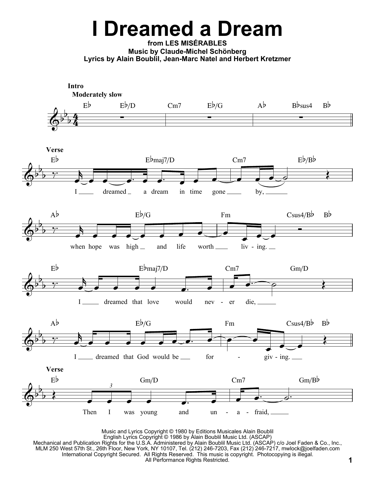 Produktbild zu: I Dreamed A Dream
