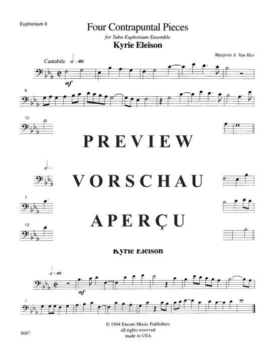 Product gallery: Page 12 of 18 Four Contrapuntal Pieces , , (Tuba Quartett EETT)