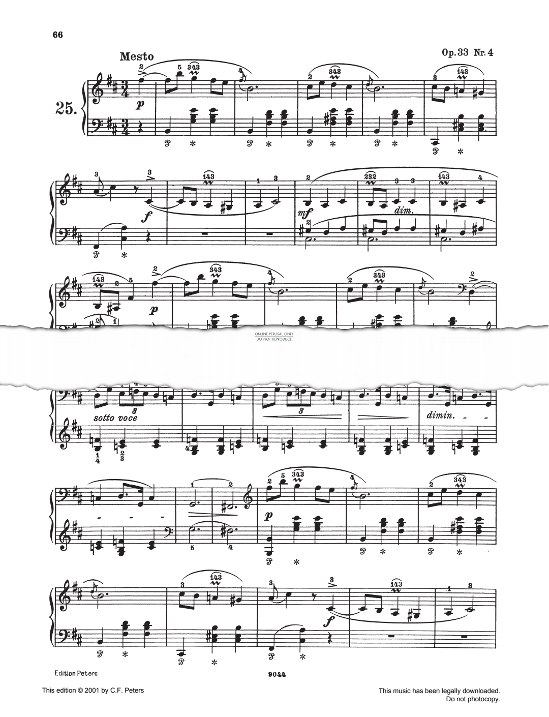 Produktbild zu: Mazurkas Op. 33 No. 4