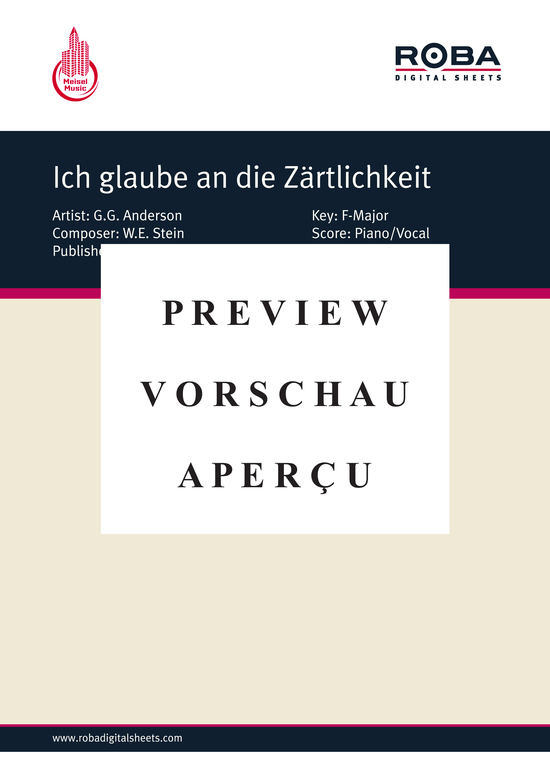 gallery: Ich glaube an die Zärtlichkeit , Anderson, 	G.G., (Klavier + Gesang)
