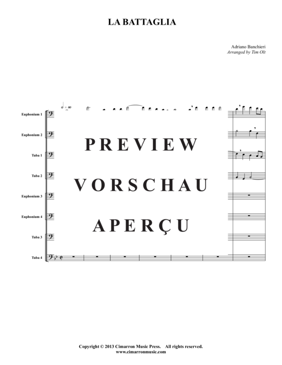 Product gallery: Page 2 of 21 La Battaglia , , (4x Baritone, 4x Tuba)