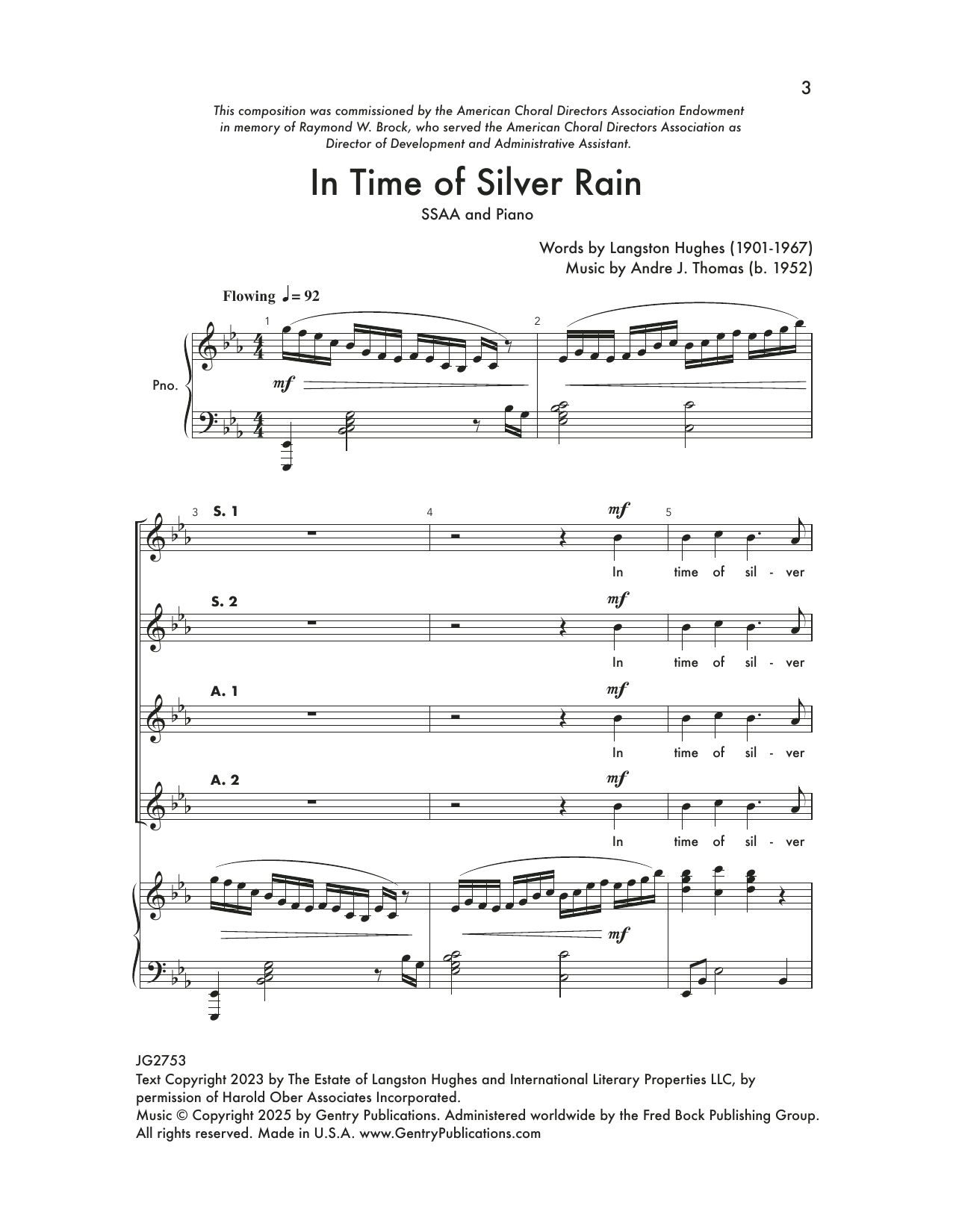 Produktgalerie: Seite 1 von 1 In Time Of Silver Rain, André Thomas, Chor