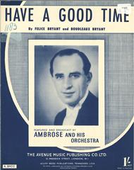 cover: Have A Good Time, Boudleaux Bryant