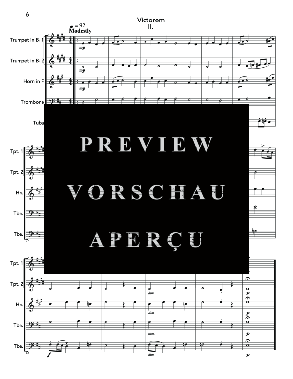 Produktgalerie: Seite 10 von 11 Victorem, , (Blechbläser Quintett)