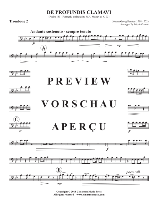 Product gallery: Page 7 of 9 De Profundis Clamavi , , (Trombone Quartet)