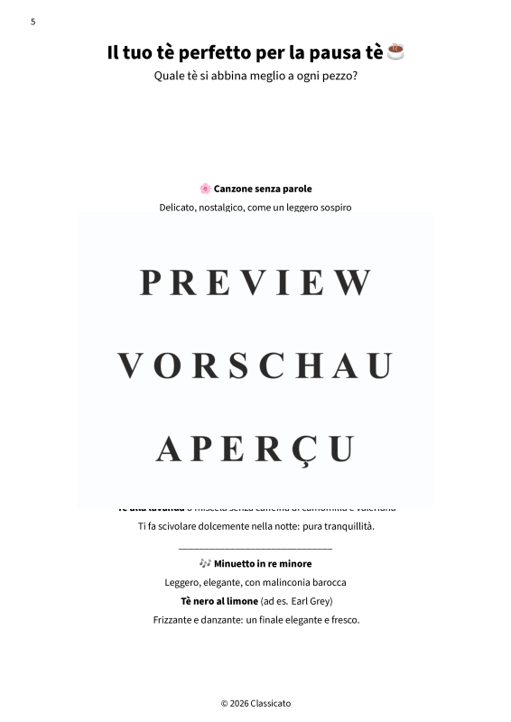 Produktgalerie: Seite 7 von 11 Pausa tè al pianoforte - Pezzi rilassanti semplificati per brevi pause, , Klavier Solo