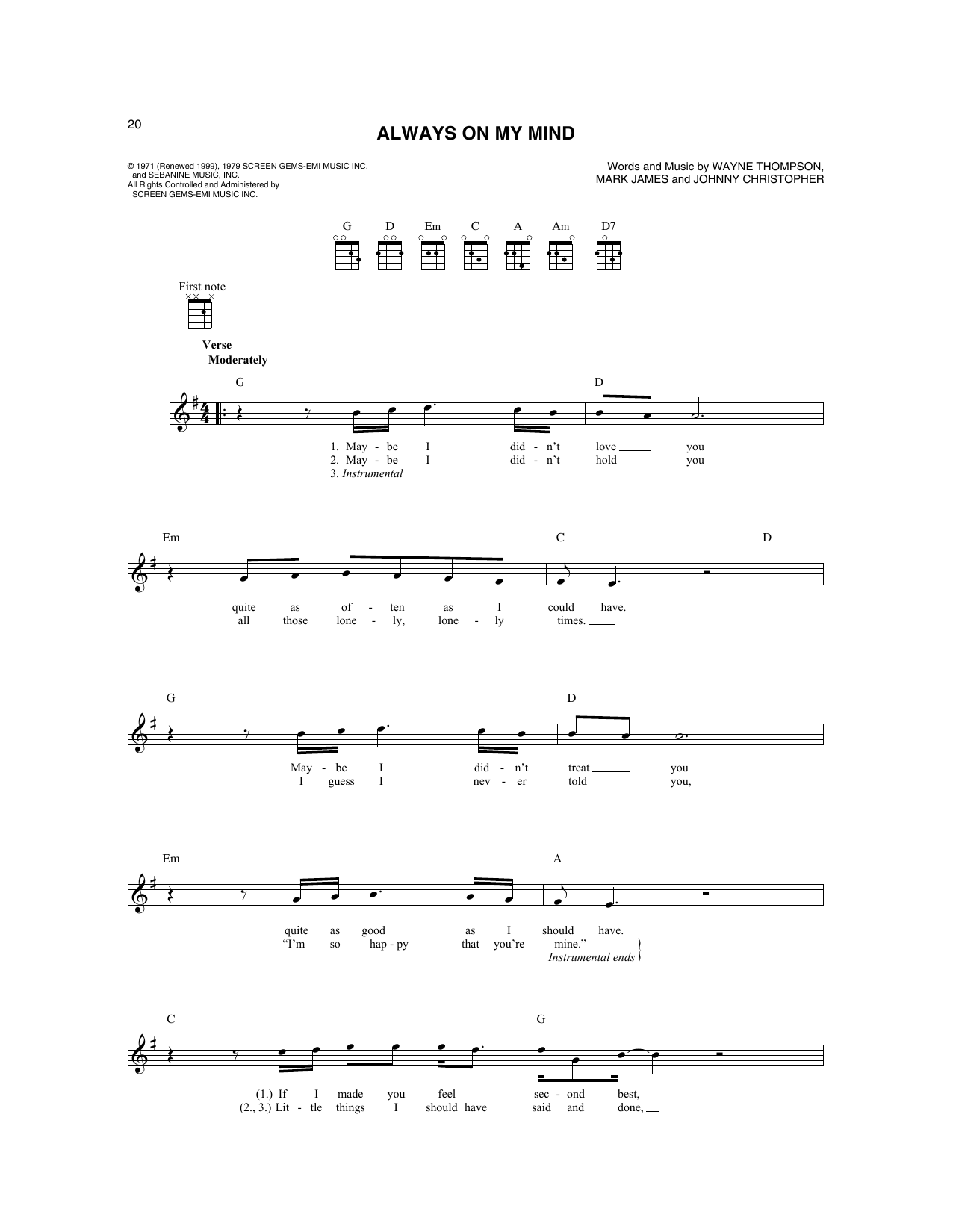 Produktgalerie: Seite 1 von 1 Always On My Mind, Willie Nelson