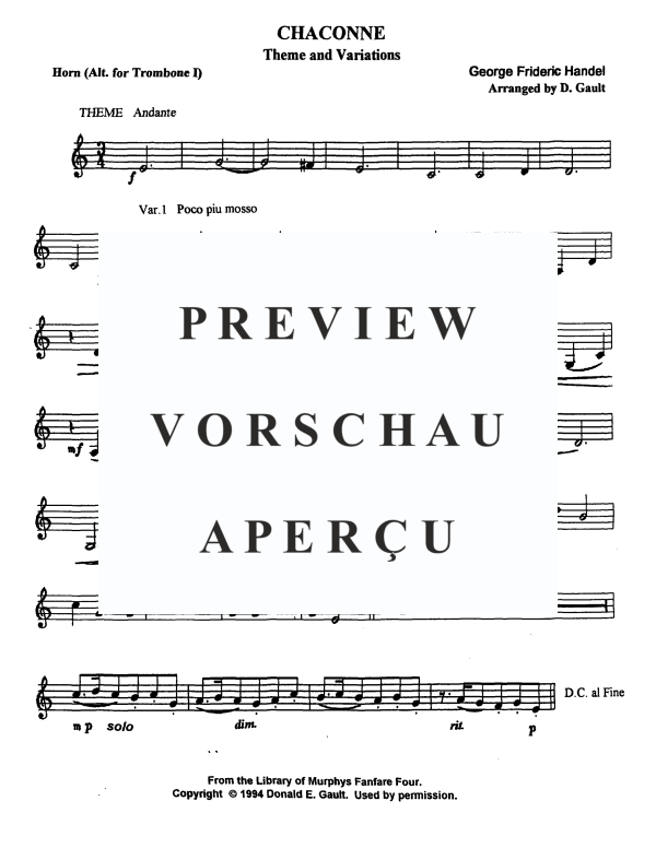 Produktgalerie: Seite 11 von 11 Chaconne, , Blechbläserquartett
