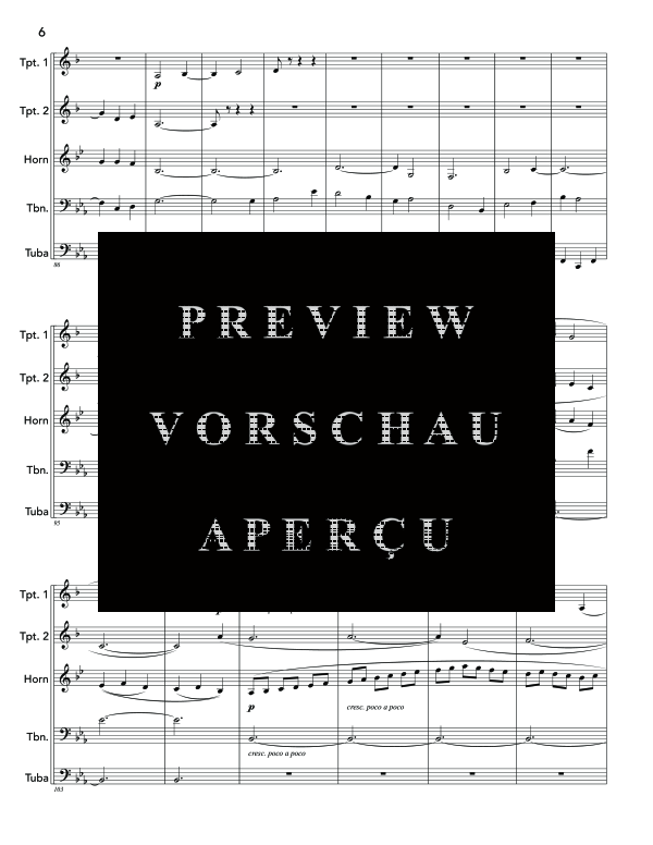 Produktgalerie: Seite 10 von 11 First Suite in E-flat, , (Blechbläser Quintett)