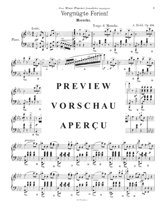 Product gallery: Page 2 of 3 Vergnügte Ferien , , Piano Solo