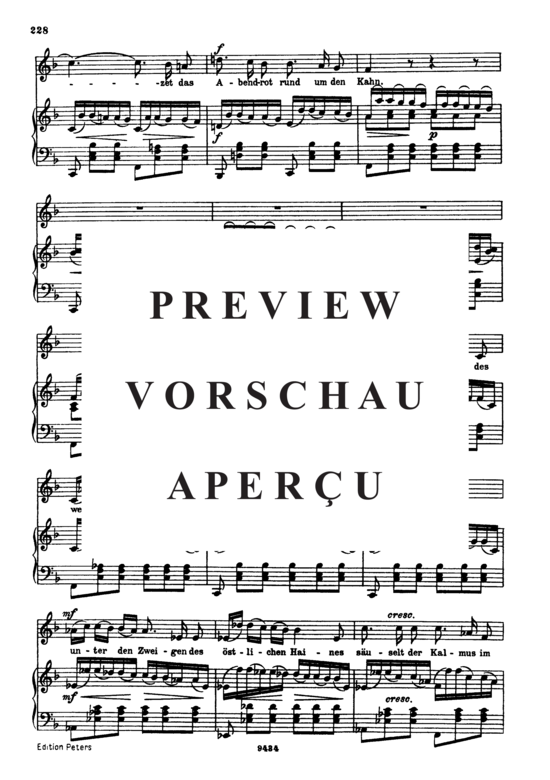 gallery: Auf dem Wasser zu singen D.774 , , (Gesang tief + Klavier)