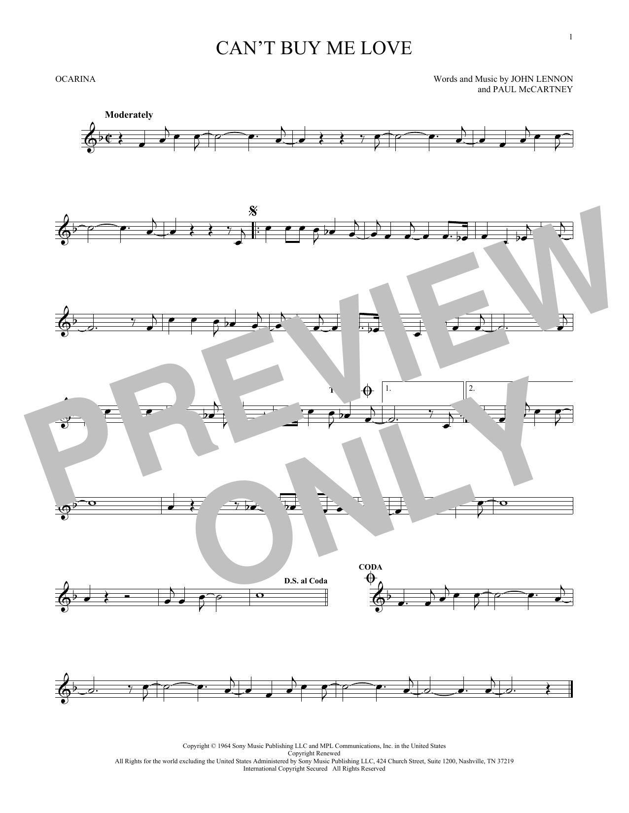 Product gallery: Page 1 of 1 Can't Buy Me Love, The Beatles