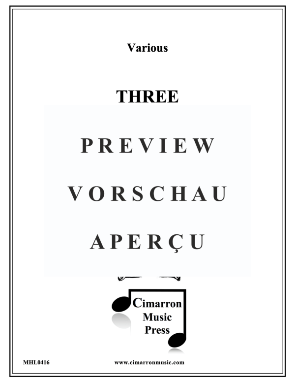 Product gallery: Page 2 of 11 Three Songs, , Horn Quartet