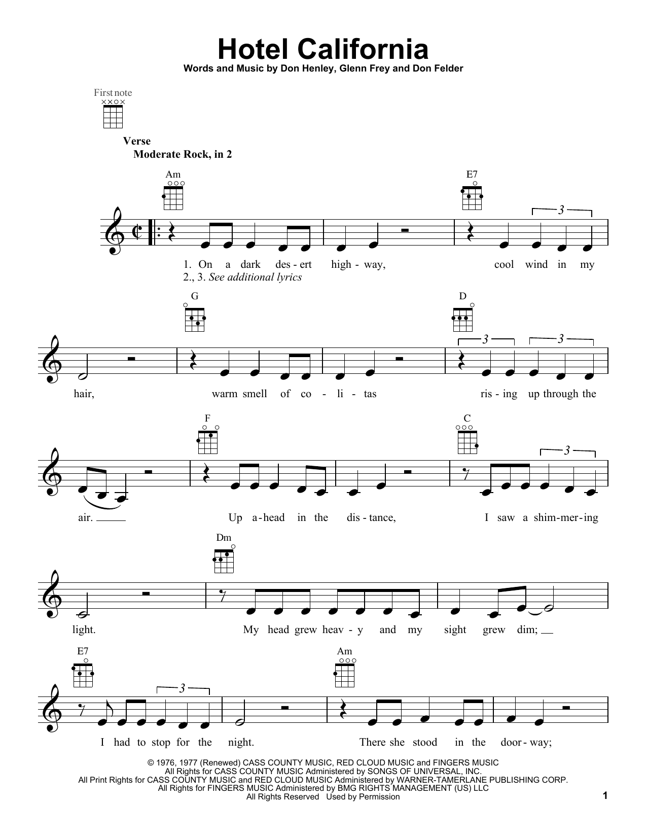 Product gallery: Page 1 of 1 Hotel California, Eagles