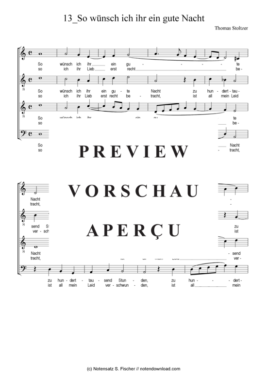 Produktgalerie: Seite 2 von 5 So wünsch ich ihr ein gute Nacht , , (Gemischter Chor)