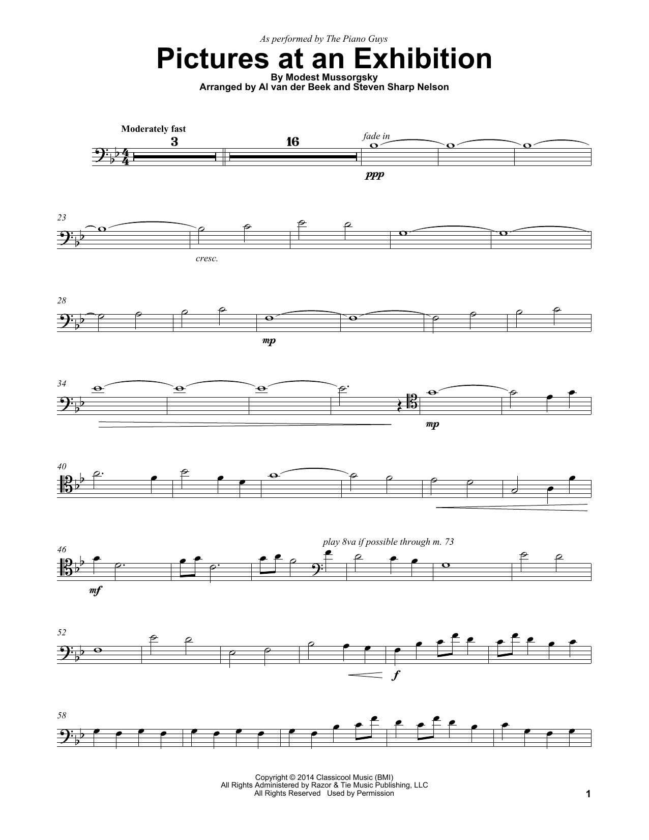 Produktgalerie: Seite 1 von 1 Pictures At An Exhibition, The Piano Guys, Violoncello