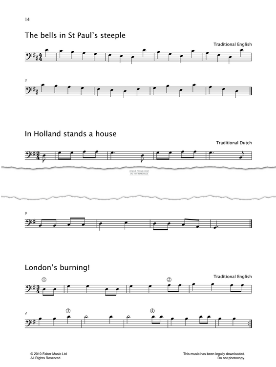 Produktgalerie: Seite 1 von 1 London's Burning, English Traditional, Violoncello