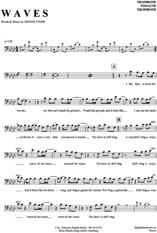 Product gallery: Page 1 of 4 Waves , Probz, Mr. , (Posaune / Bariton)