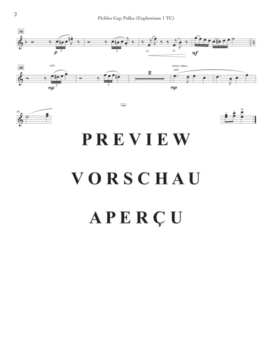 Product gallery: Page 9 of 17 Pickles Gap Polka , , (Tuba Quartett EETT)