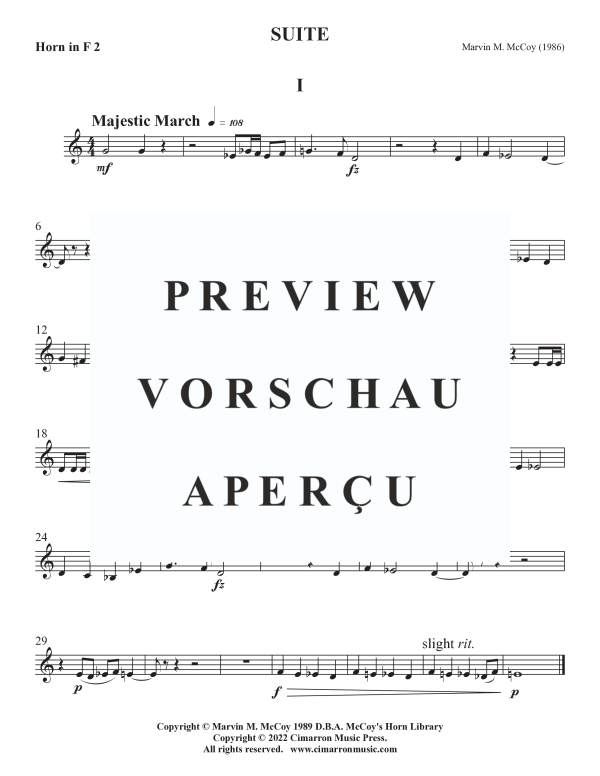 Produktgalerie: Seite 10 von 11 Suite, , Horn Quartett